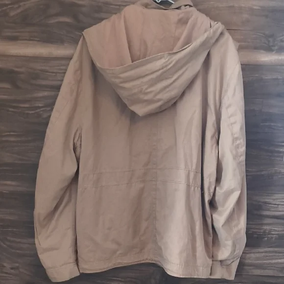 Roots 73 Athletics Hooded Field Jacket - Tan Khaki - Men’s Large - Picture 6 of 7